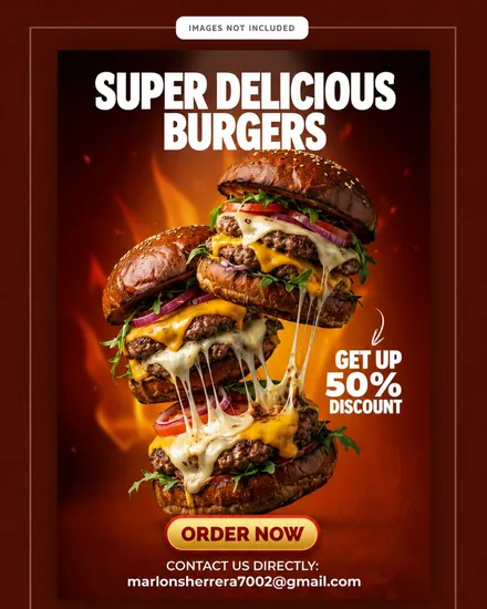 Diseño de flyer promocional para un restaurante en Bogotá